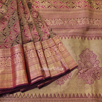 Multicolor Pure Kanjivaram Silk Saree