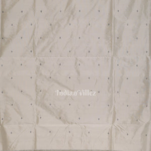Off White with Silver Zari (Tissue) Phoda Kumbha Sambalpuri Silk Saree