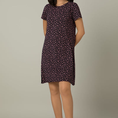 Comfort Sleep Dress - Polka Heart Print