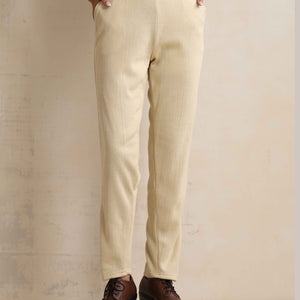 trueBrowns Beige Woollen Pants