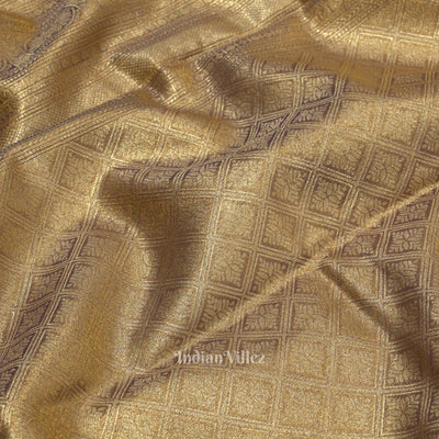 Light Purple Pure Kanjivaram Tissue Silk Saree