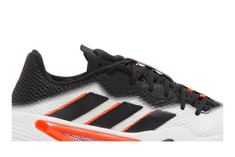 adidas Barricade White Black Solar Red