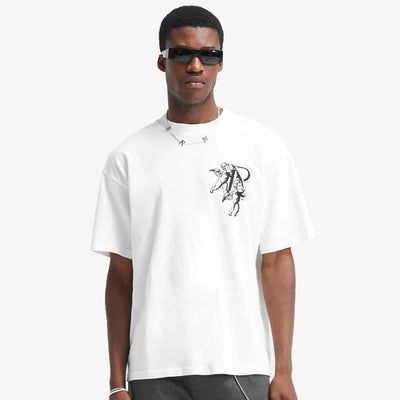 Represent | CHERUB INITIAL T-SHIRT  { FLAT WHITE