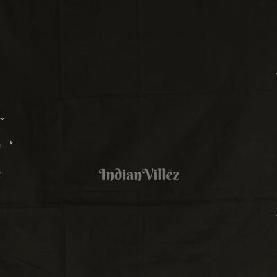 Black Doli Barat & Nartaki Theme Hand-Painted Pattachitra Saree (Pre Order)