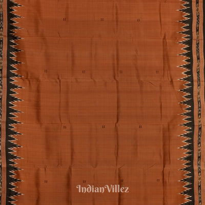 Cupper Phoda Kumbha Design Odisha Ikat Khandua Silk Saree