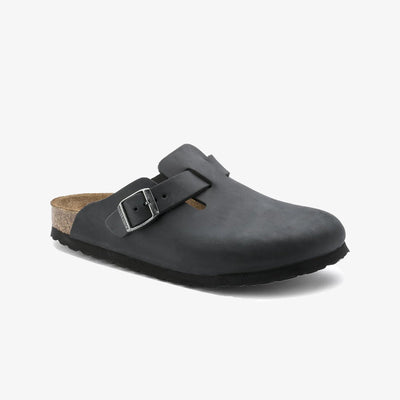 Birkenstock | BOSTON OILED LEATHER  { BLACK