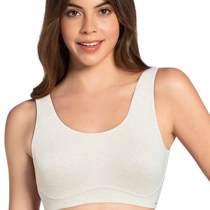 All Day Lounge Non-padded & Non-wired Bra - Oatmeal Marl
