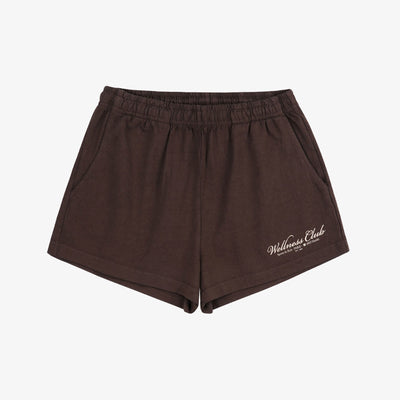 SPORTY & RICH | 1800 HEALTH DISCO SHORT { CHOCOLATE/CREAM