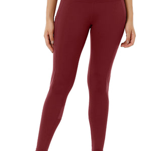Flaunt Panelled High Rise Active Leggings - Chocolate Truffle