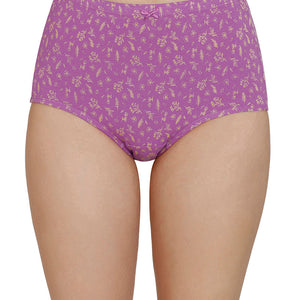 Inner Elastic Print High Rise Full Brief Panties (Pack of 3)