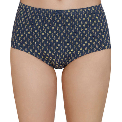 Inner Elastic Print High Rise Full Brief Panties (Pack of 3)