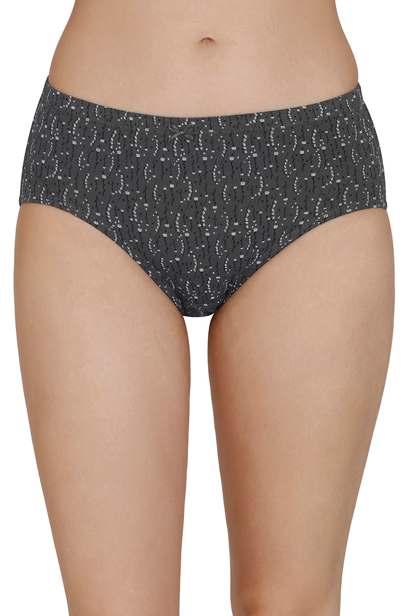 Inner Elastic Print Mid Rise Hipster Panties (Pack of 3)