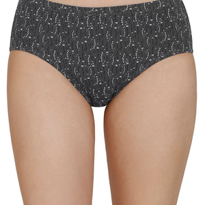 Inner Elastic Print Mid Rise Hipster Panties (Pack of 3)