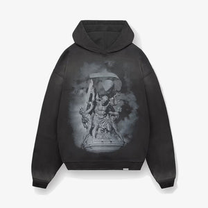 Represent | ATLAS HOODIE { STAINED BLACK