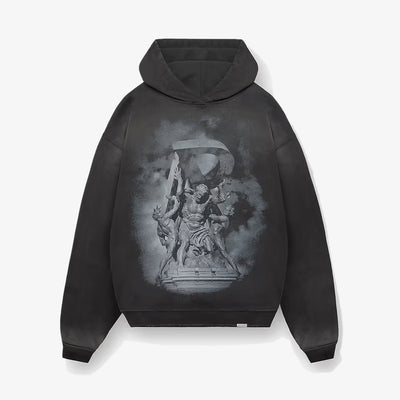 Represent | ATLAS HOODIE { STAINED BLACK