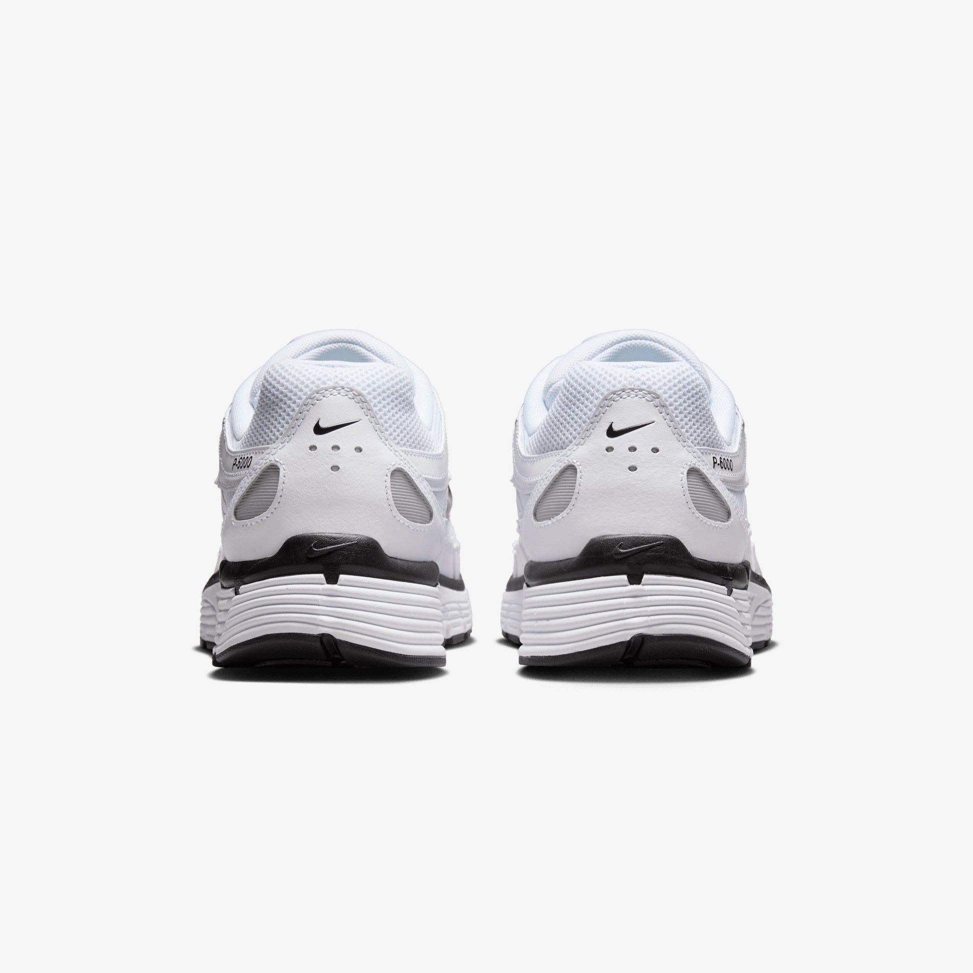 NIKE | P-6000 { WHITE/BLACK-METALLIC SILVER-BLACK