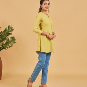 Grass Yellow Short Top