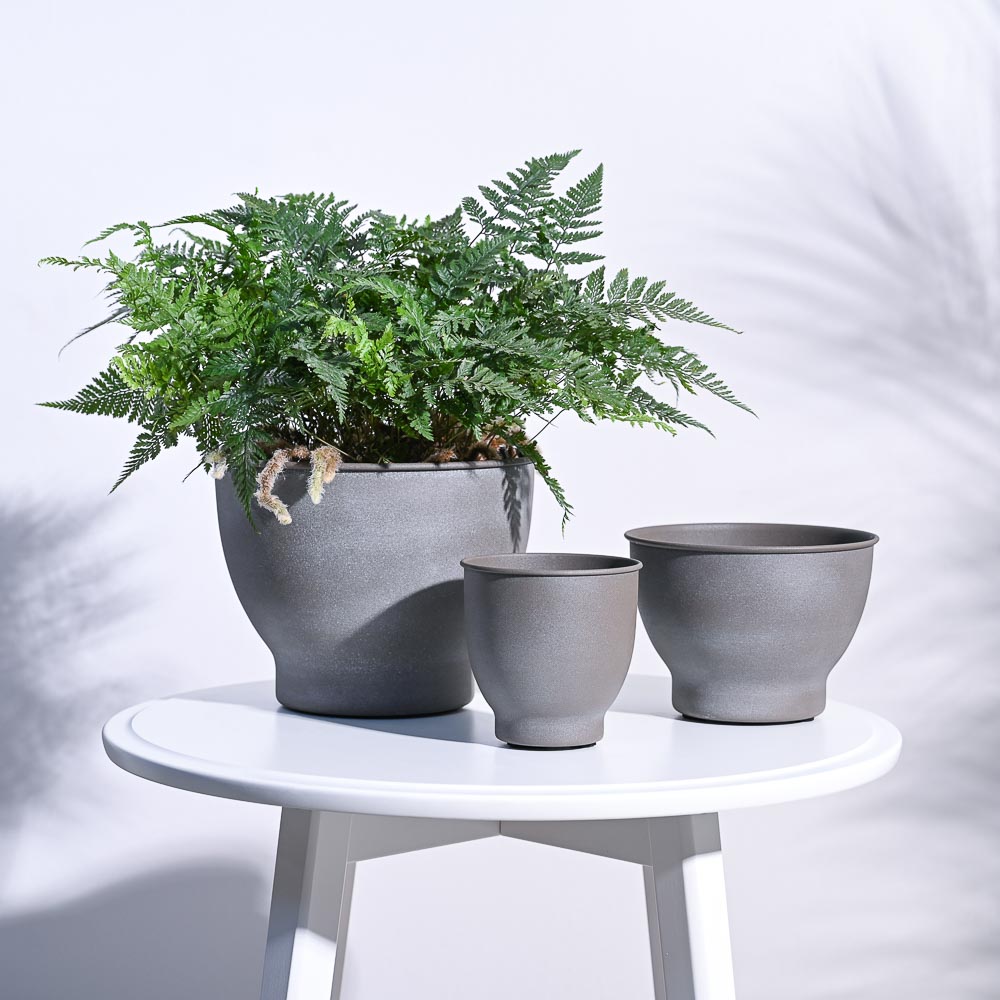 Gunmetal Goblet Planter