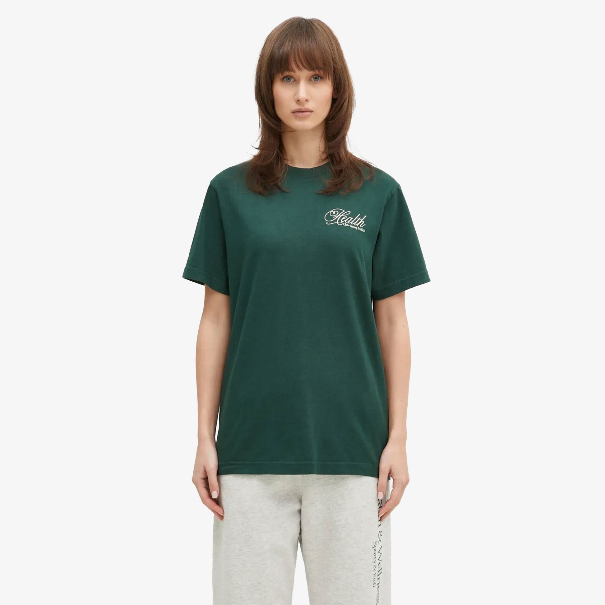 SPORTY & RICH | HEALTH SCRIPT T-SHIRT { GREEN