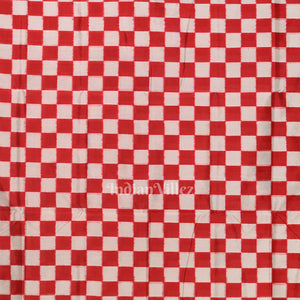 Black White Red Odisha Ikat Pasapali Sambalpuri Silk Saree