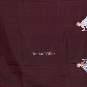 Coffee with Rani Pink Doli Barat /Palki Theme Pattachitra Silk Saree