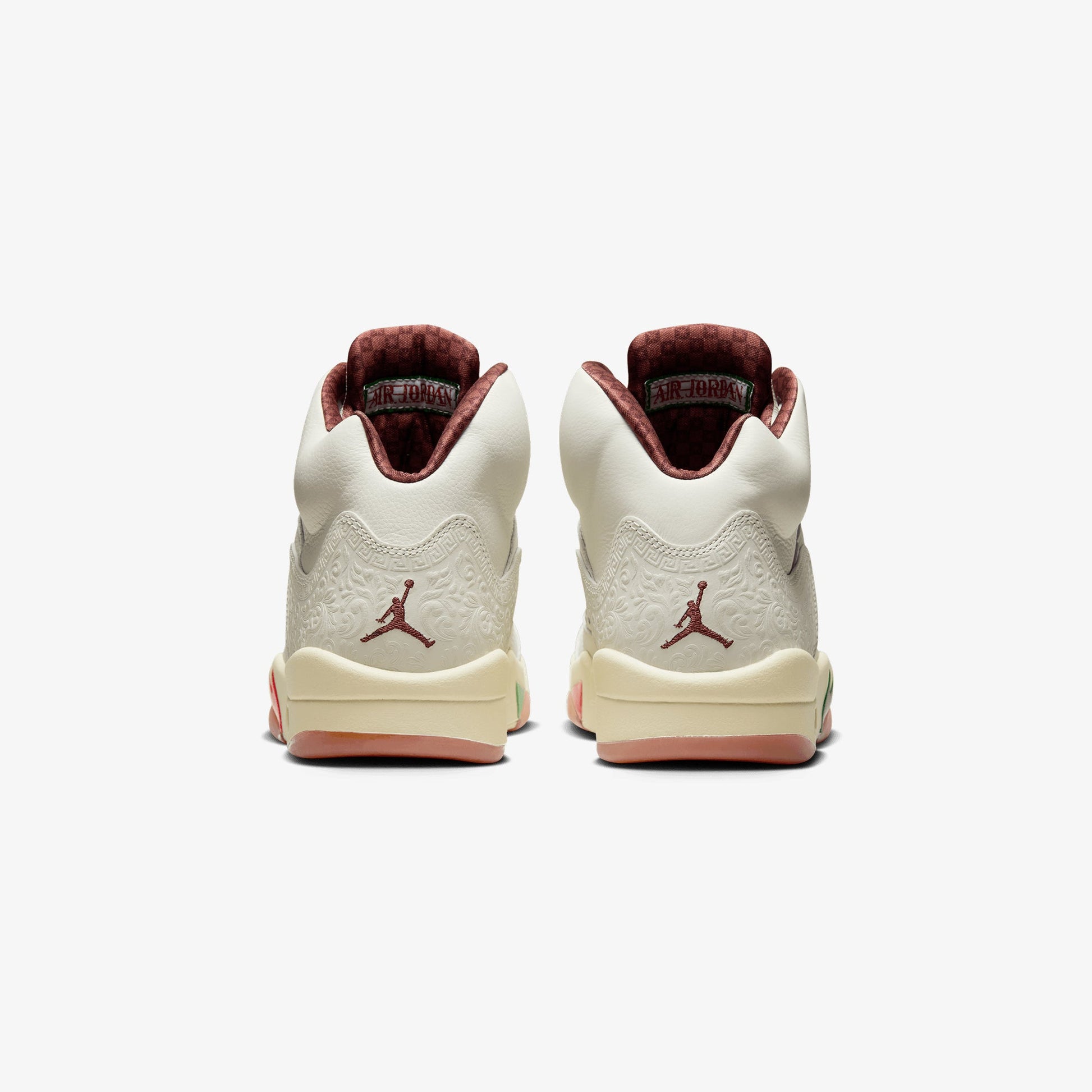 JORDAN | AIR JORDAN 5 RETRO "EL GITRO" { SAIL/DARK PONY-COCONUT MILK-PINE GREEN