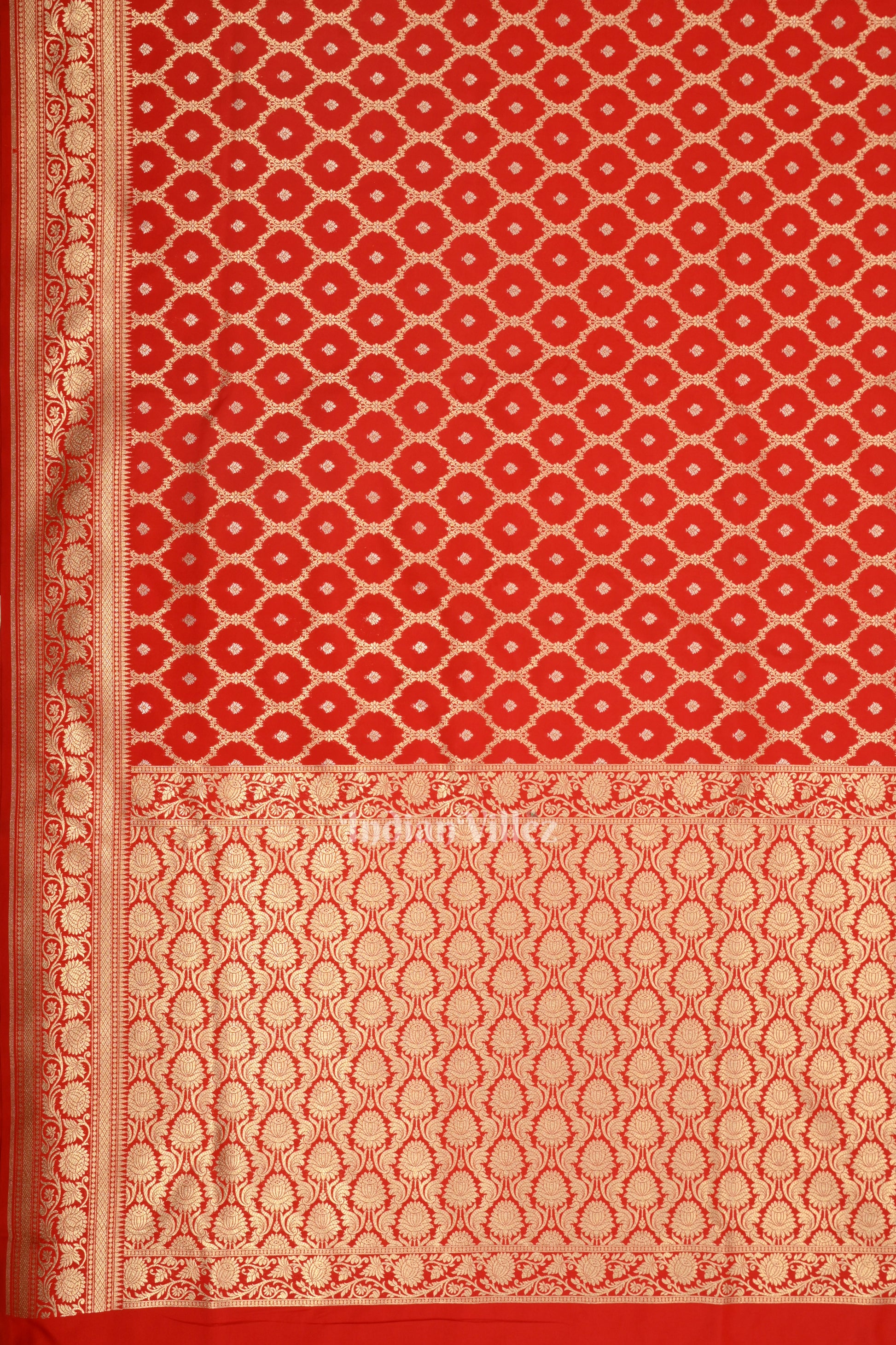 Exclusive Authenticate Crimson Bridal Red Soft Pure Mashru Satin Silk Banarasi Saree