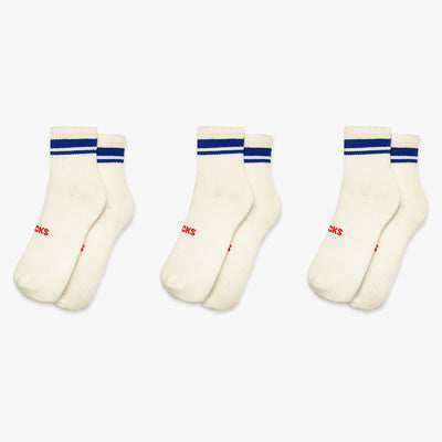 Superkicks | CREW SOCKS  { WHITE/WHITE/WHITE