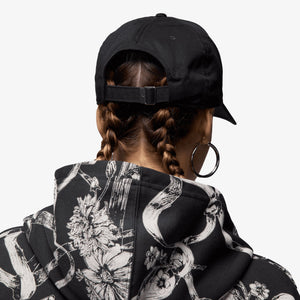 Jordan | UNSTRUCTURED CURVED-BILL HAT { BLACK