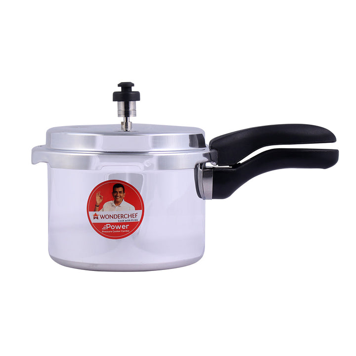 Power 2,3,5L Pressure Aluminium Cooker Combo.