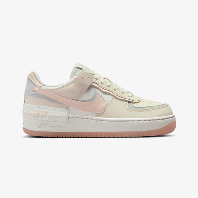 NIKE | AIR FORCE 1 SHADOW { COCONUT MILK/LIGHT SILVER/SAIL/CRIMSON TINT