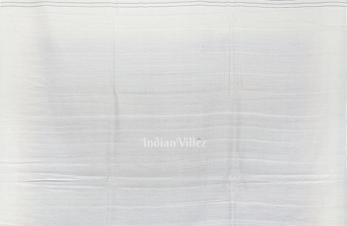 Blue White Gopalpur Tussar Saree