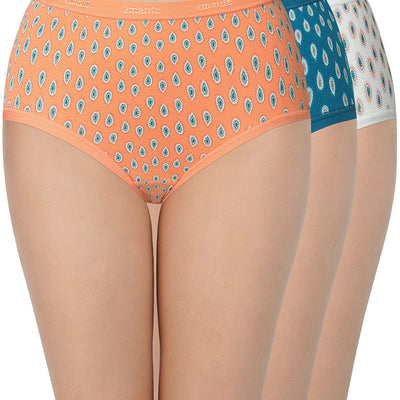 Printed Full Brief Panty (Pack of 3) - C515