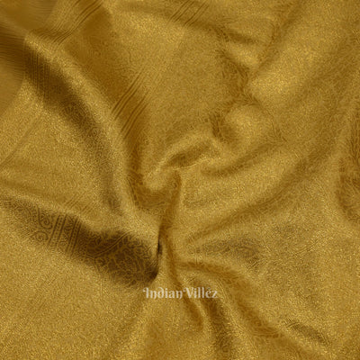 Golden Pure Kanjivaram Tissue Silk Saree