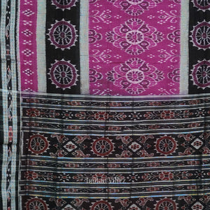 Purple Konark Chakra Sambalpuri Pure Cotton Saree
