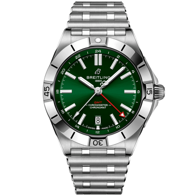 Breitling Chronomat Automatic GMT Green Dial Men 40mm