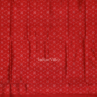 Pure Black Half Tissue Sambalpuri Silk Saree ( 7 Wonders of the World)