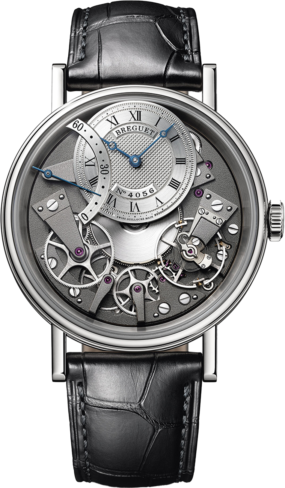 Breguet Tradition 7097 Skeleton Dial Black 40 MM Watch for Men