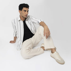 Striped Cotton Casual Shirt