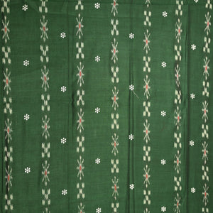 Green Red Flower Buti Odisha Ikat Sambalpuri Dress Set & Dupatta