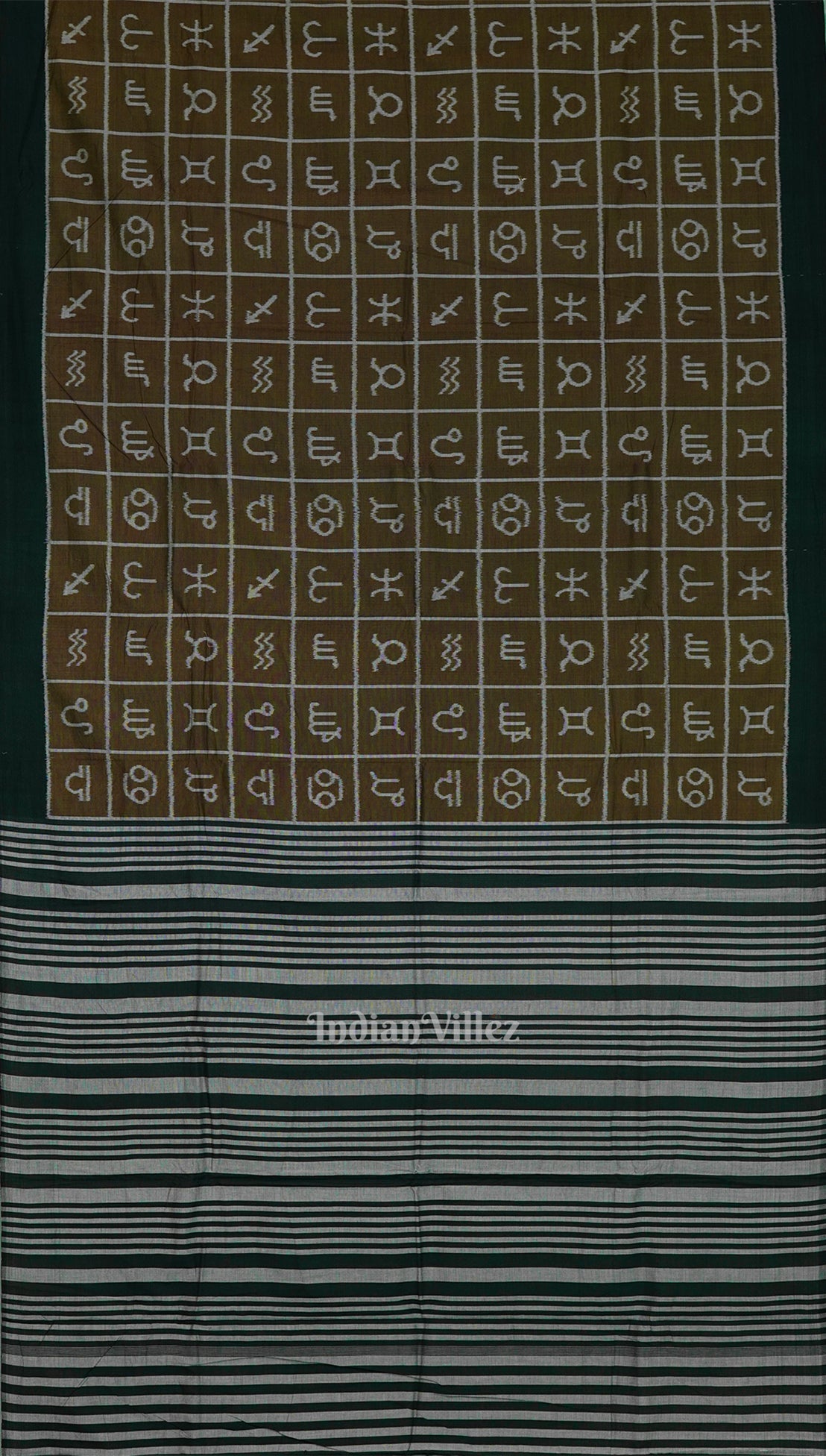 Patli Symbolic Odisha Ikat Sambalpuri Pure Cotton Saree