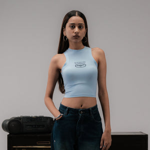 SUPERKICKS | CROP TOP { LIGHT BLUE