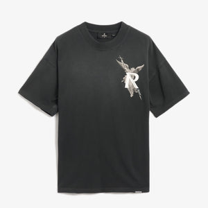 REPRESENT | ARCHANGEL T-SHIRT { STAINED BLACK