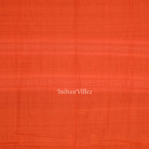 Black  Orange Odisha Handloom Doll Theme Bomkai Cotton Saree