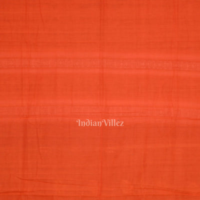 Black  Orange Odisha Handloom Doll Theme Bomkai Cotton Saree