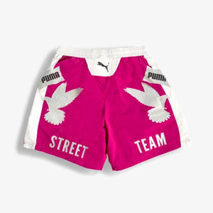 PUMA | MAS TIEMPO RELAXED FIT SHORTS { MAGENTA GLEAM