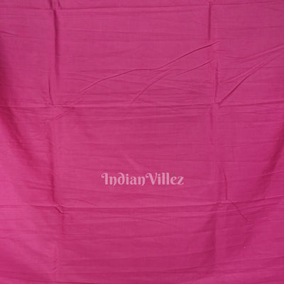 Maroon Ardha Chandra Krishna Rasa Leela Hand-Painted Pattachitra Saree