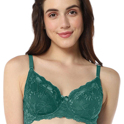Luxe Support Non-Padded Wired Bra  - Botanical Garden