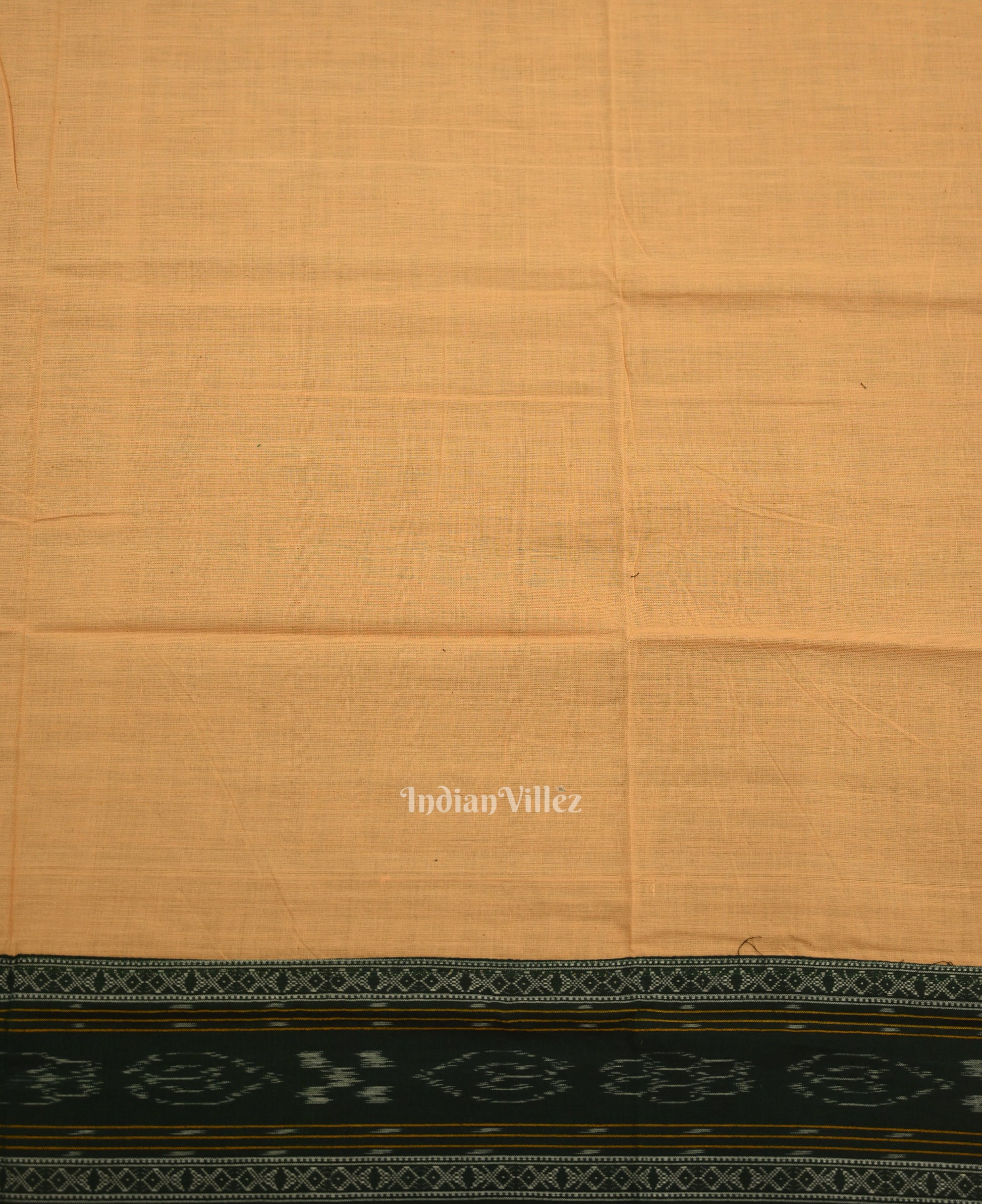 Green Cream Odisha Ikat  Sambalpuri Dress Material & Dupatta