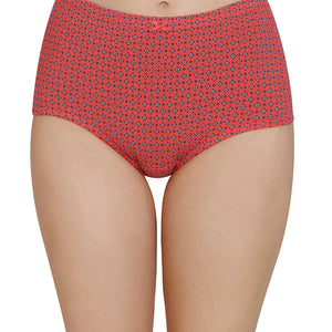 Inner Elastic Print High Rise Full Brief Panties (Pack of 3)